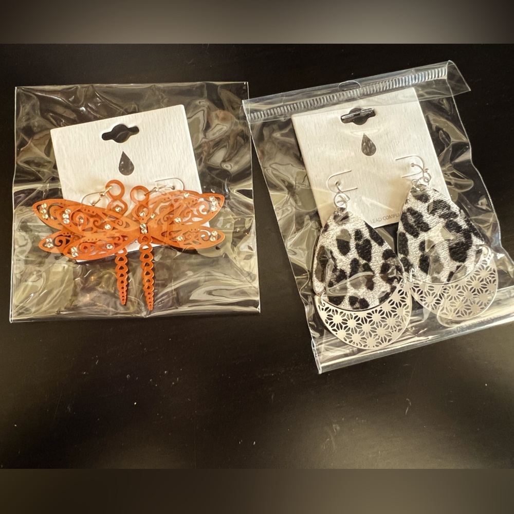 Pierced earrings NWT set of two pair!